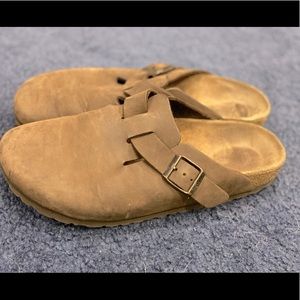 Birkenstock Oiled Leather Boston Clog 39n